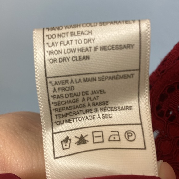 BB Dakota x Revolve Womens Size 4 Red Aphrodite Lace Tiered Cocktail Mini Dress - Picture 10 of 15